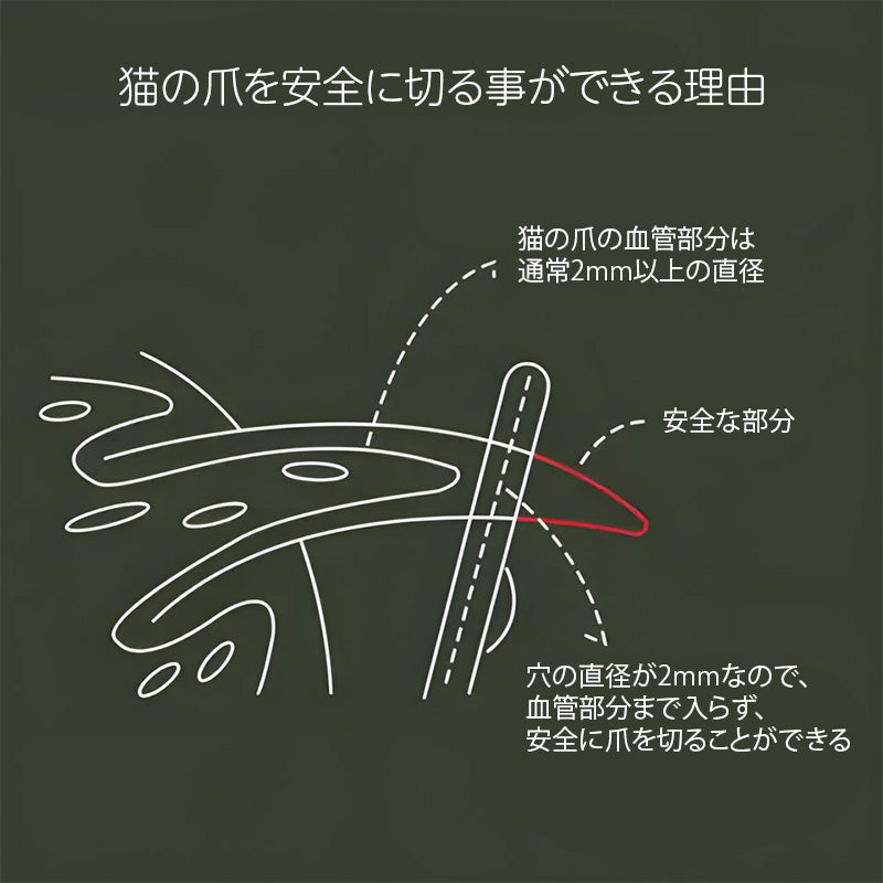 深爪防止 猫用爪切り